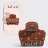 Camel Rhinestone Cloud Claw Clip